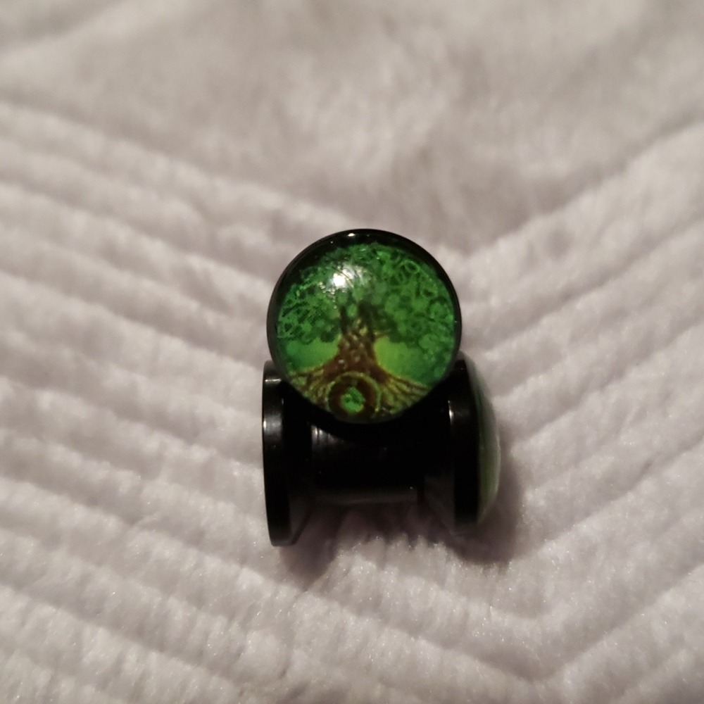 2 gauge Celtic tree of life plugs